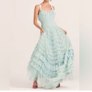 LoveShackFancy Sharelle tiered tulle gown NWT